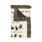 Personalized Couple Song Lyric Woven Blanket