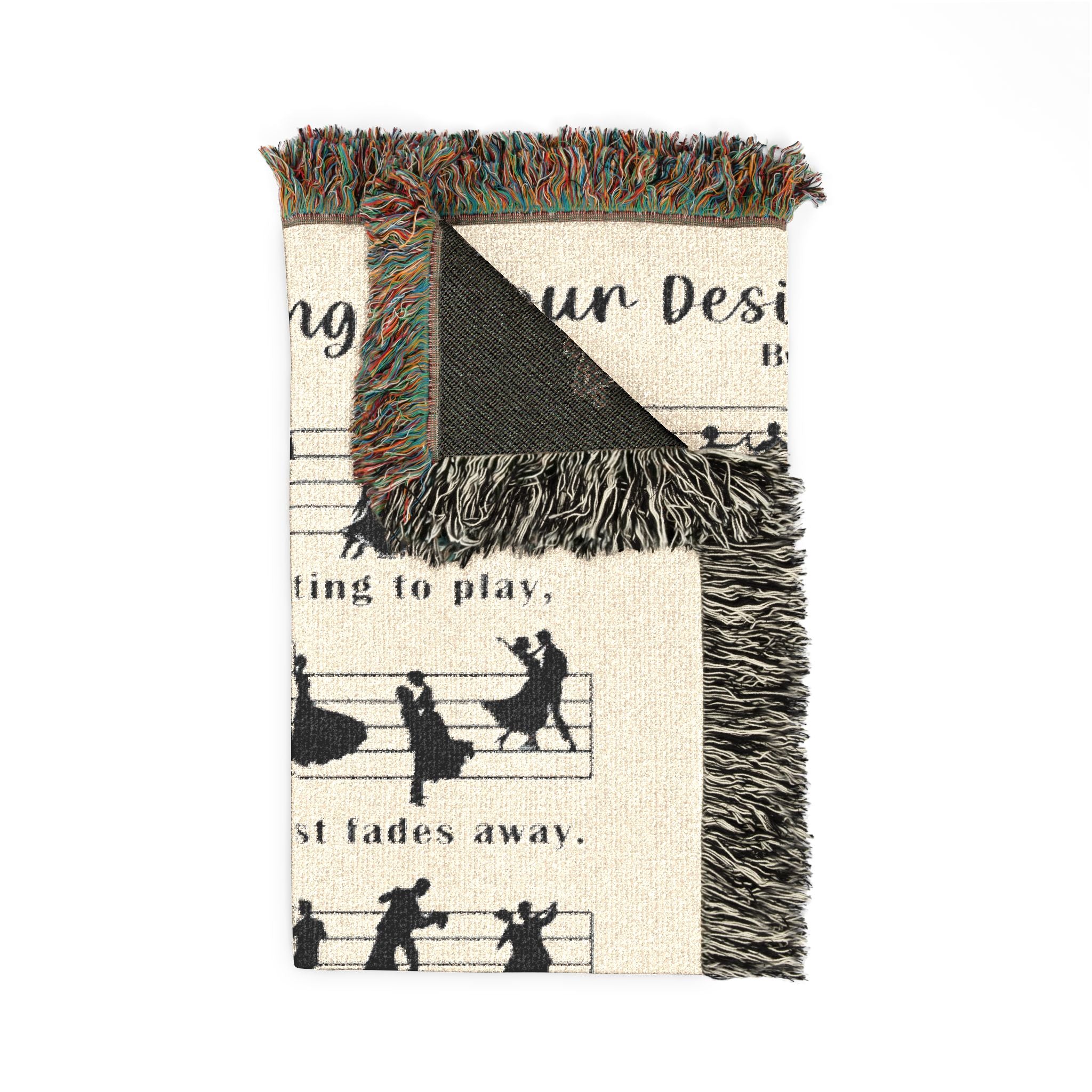 Personalized Couple Song Lyric Woven Blanket
