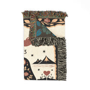 Personalized Couple Penguin Art Woven Blanket