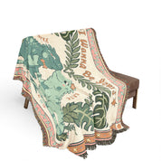 Personalized Iguana Couple Bond Woven Blanket