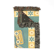 Vintage 70s Groovy Vibes Woven Blanket