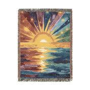 Wrapped in Forever - A Sunset Memory Woven Blanket