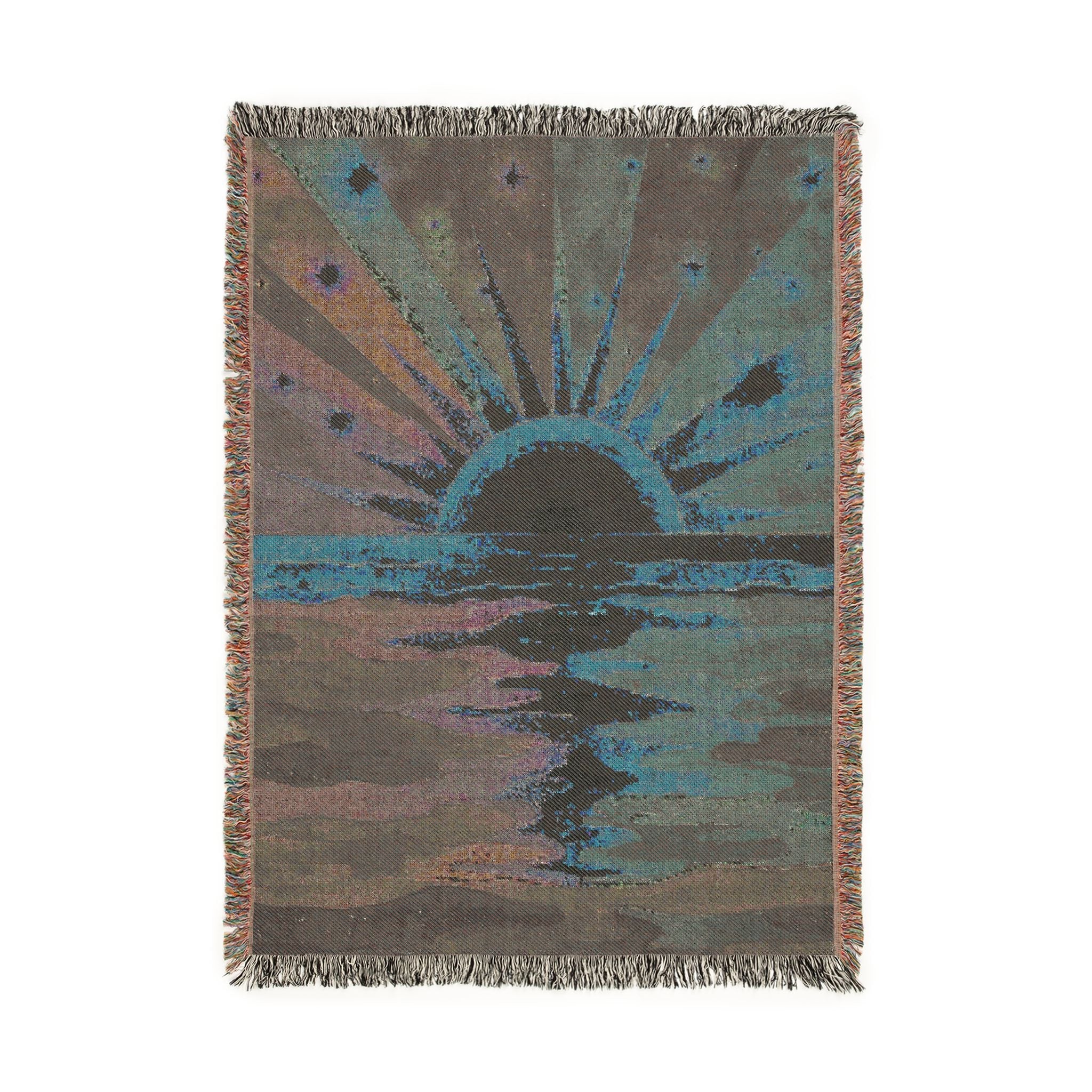 Wrapped in Forever - A Sunset Memory Woven Blanket