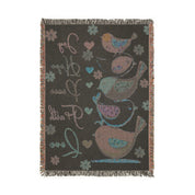 Joy Hope Peace Faith Love Woven Blanket