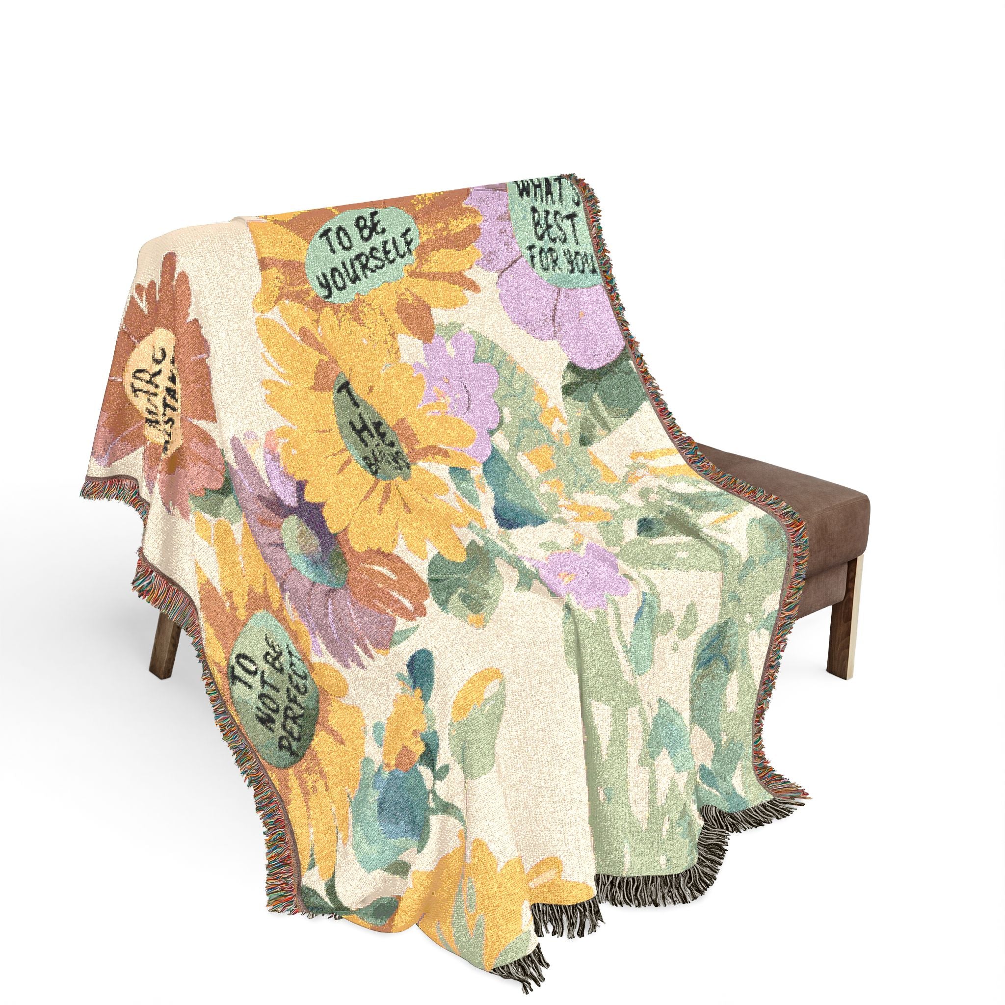 It’s Ok To Be Yourself Woven Blanket