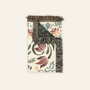 Personalized Couple Frog Folk Art Woven Blanket