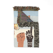 Be Kind Hands Woven Blanket