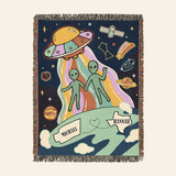 Personalized Alien State Custom Woven Blanket