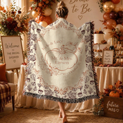 Personalized Mr. & Mrs. Fall Wedding Woven Blanket
