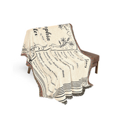 Personalized Couple Timeline Storybook Woven Blanket