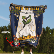 Personalized Couple Frog First Dance Woven Blanket