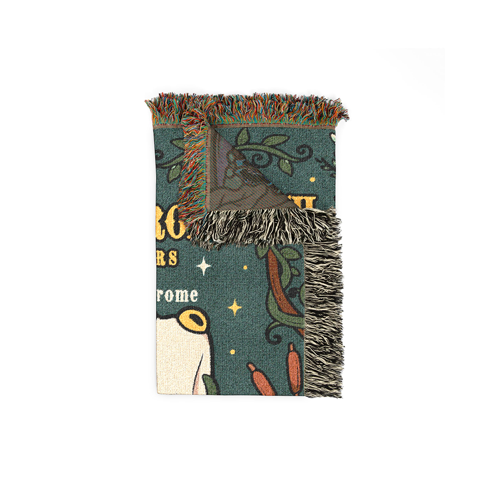 Personalized Couple Frog Ghost Woven Blanket