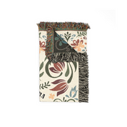 Personalized Couple Frog Folk Art Woven Blanket