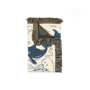 Personalized Ocean Deep Love Couple Woven Blanket