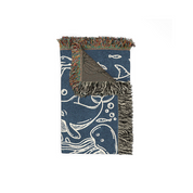 Personalized Blue Ocean Deep Love  Couple Woven Blanket