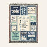 Faith & Protection Bible Verses For Boys - Personalized Woven Blanket