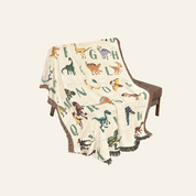 Personalized Christian Dinosaur Baby Blanket