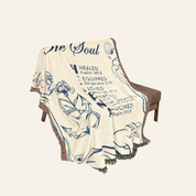 Personalized Hope Anchors the Soul Birth Flower Scripture Woven Blanket
