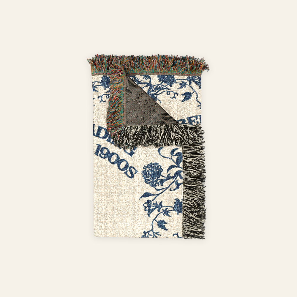 Reading Since The Late 1900s: Vintage Book Lover Design - Personalized Woven Blanket
