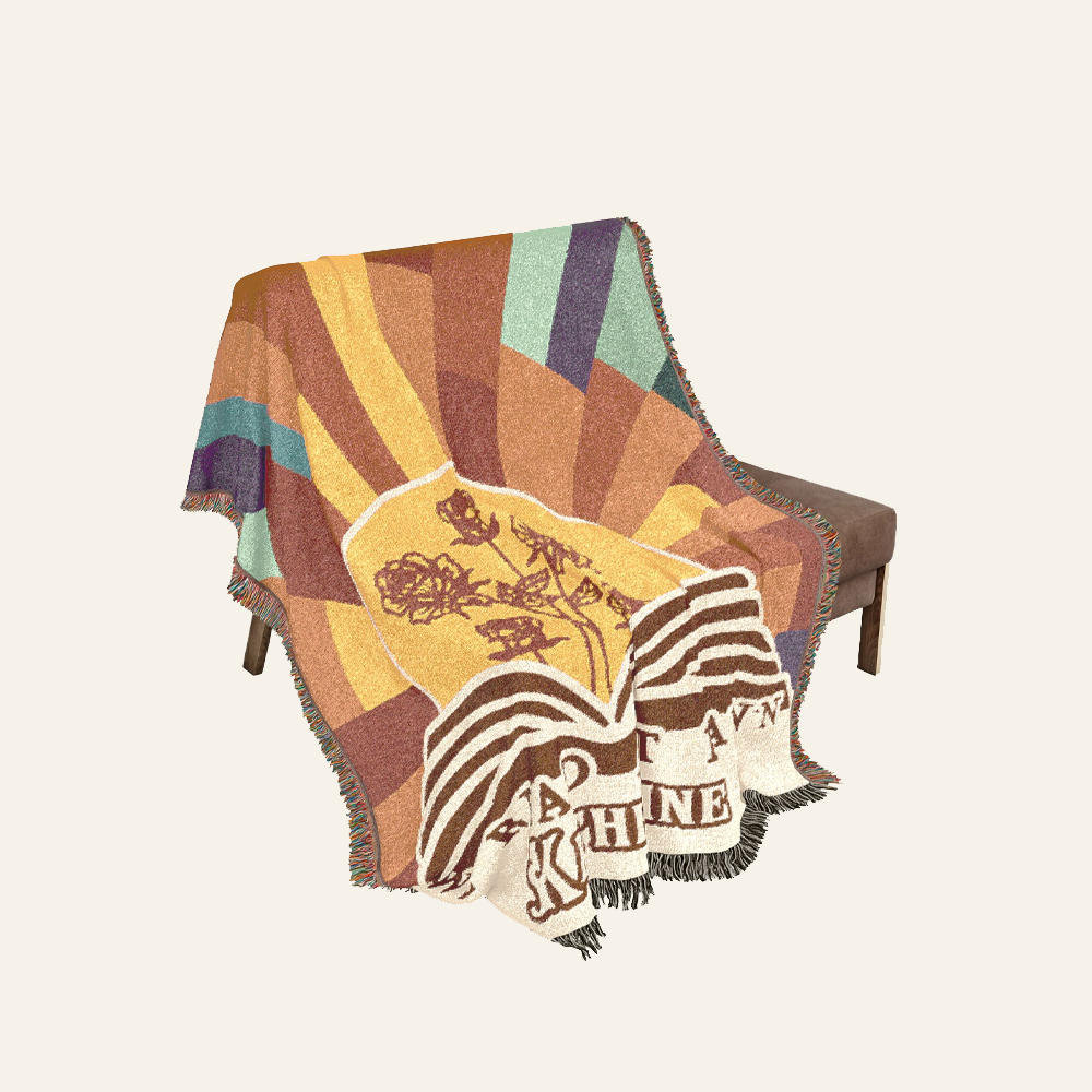 Personalized We Read At Dawn Woven Blanket