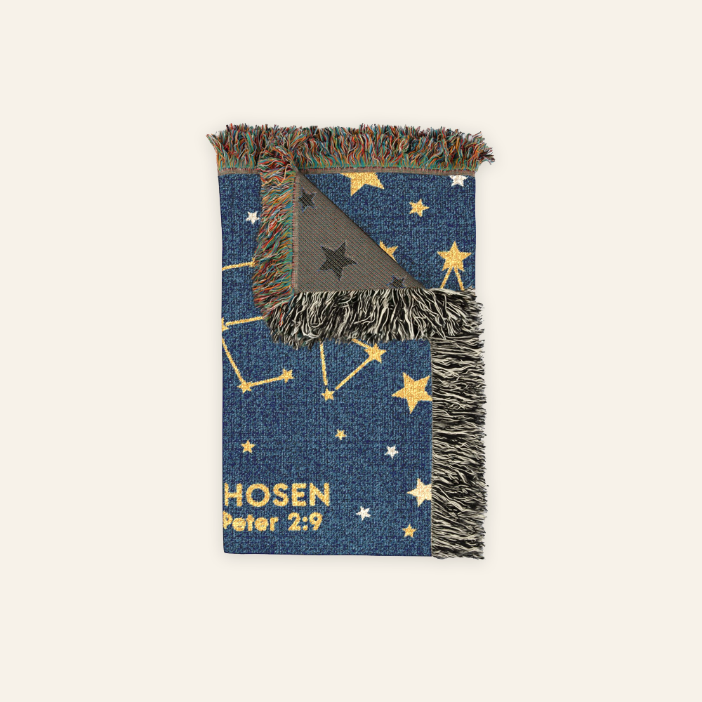 Personalized Twinkle Twinkle Little Star Scripture Baby Woven Blanket
