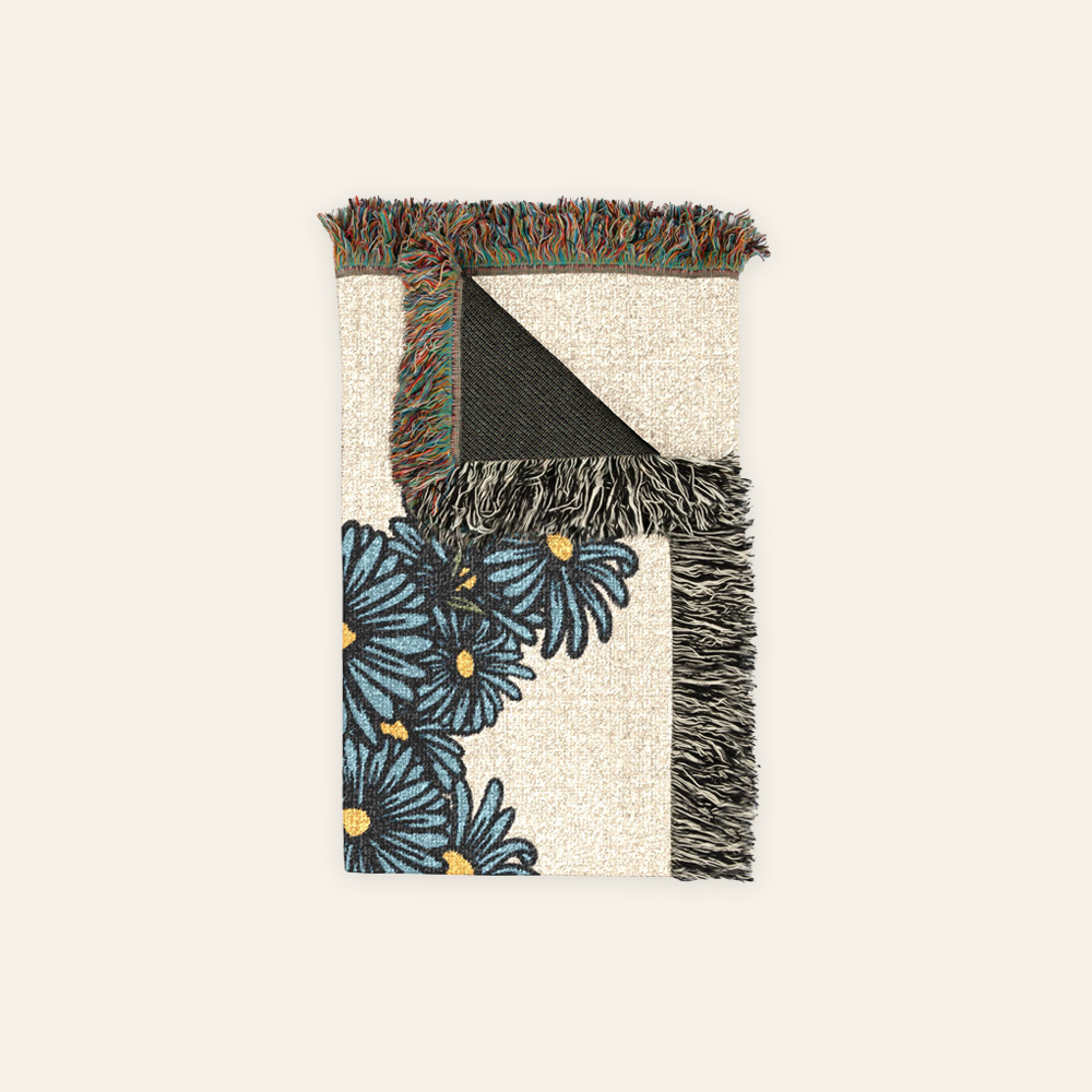 Personalized God’s Word Birth Flower & Butterfly Woven Blanket