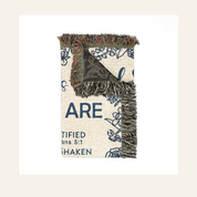 God Says I Am: Birth Flower & Scripture Blessings For Baby Boys - Personalized Woven Blanket