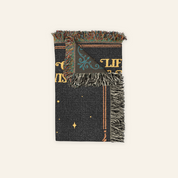 Personalized Lifetime of Books & Wisdom Birth Month Flower Woven Blanket