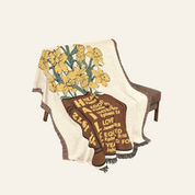 Personalized Scripture Name & Birth Flower Bible Reading Woven Blanket