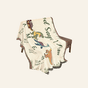 Personalized God Says I Am Dinosaur Alphabet Baby Boy Woven Blanket