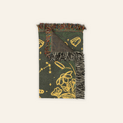 Customized Zodiac Sign Couple Frog Woven Blanket