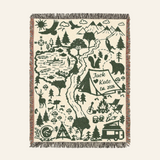 Personalized Anniversary Gift Camping Couple Woven Blanket