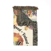 You Are Enough Heart Woven Blanket