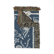 Personalized Anchored In Love Woven Blanket