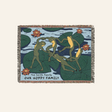Personalized Frog Pond Woven Blanket Family Gift – Our Hoppy Family