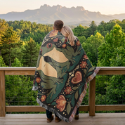 Personalized Couple Until We Croak Woven Blanket