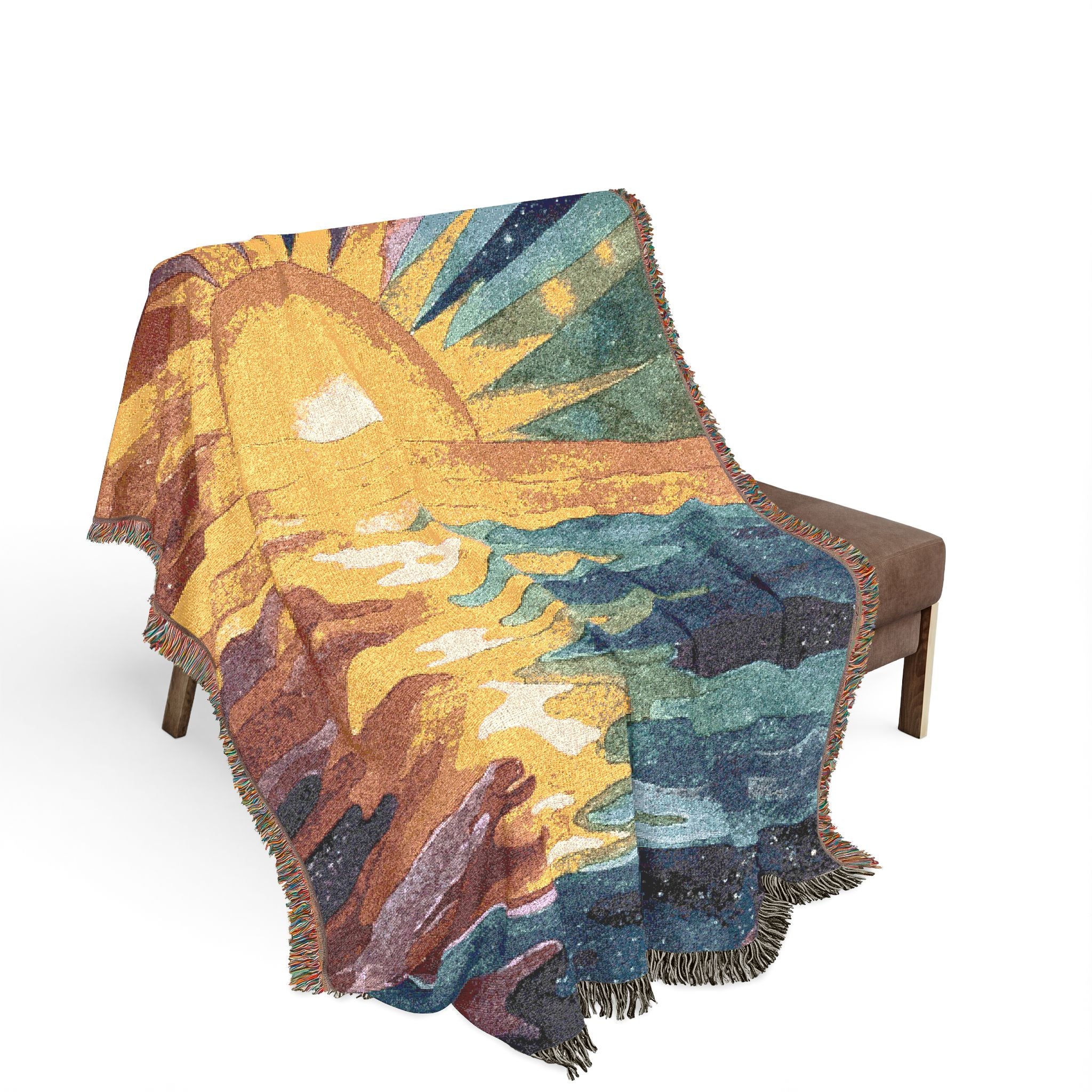 Wrapped in Forever - A Sunset Memory Woven Blanket