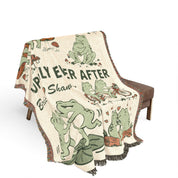 Personalized Couple Frog Hoppily Woven Blanket