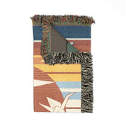 The Healing Crane Woven Blanket