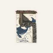 Personalized Ocean Deep Love Couple Woven Blanket