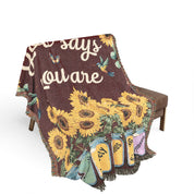 God Says You Are - Inspirational Woven Blanket