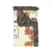 Personalized State To State Flower Month Woven Blanket