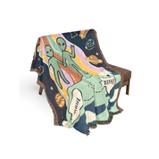 Personalized Alien State Custom Woven Blanket