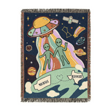 Personalized Alien State Custom Woven Blanket