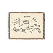 Personalized Alien State Custom Woven Blanket