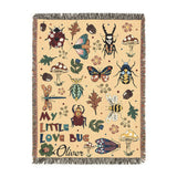 Personalized My Little Love Bug Woven Blanket