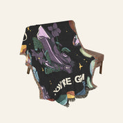 You're A Gem: Birthstone & Birth Flower Keepsake - Personalized Woven Blanket