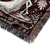 Personalized Party Skeleton Couple Woven Blanket