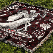 Personalized Party Skeleton Couple Woven Blanket