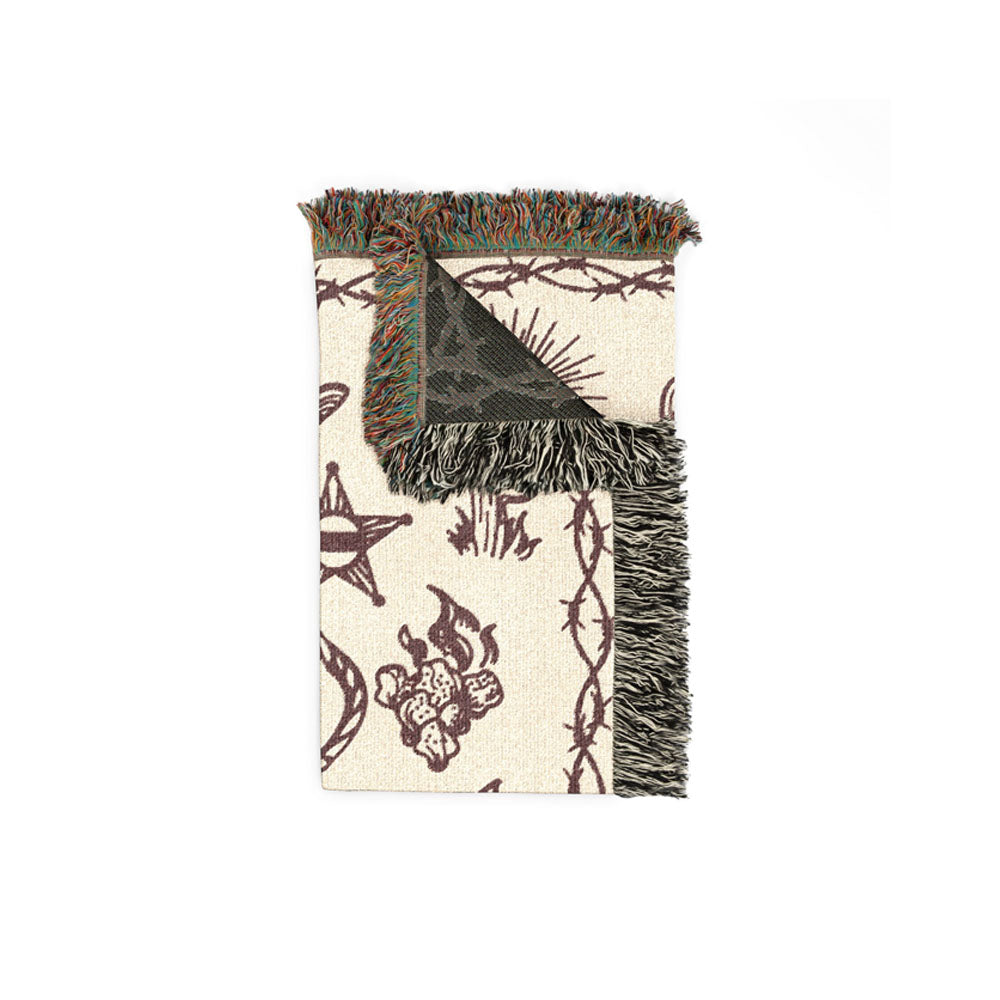 Personalized Cowboy Western Woven Blanket